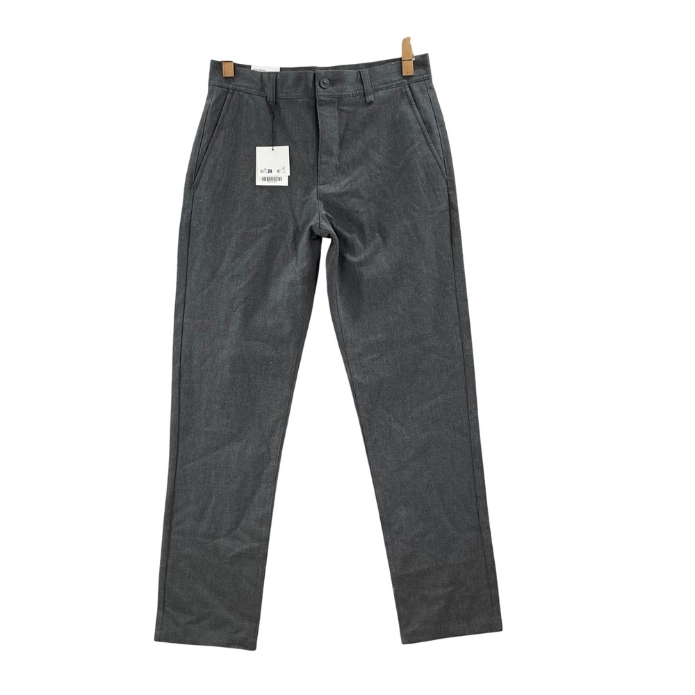 Zara The Melange Pant Men's 36 Grey Slim Stretch Trousers Dress Pants Casual NEW